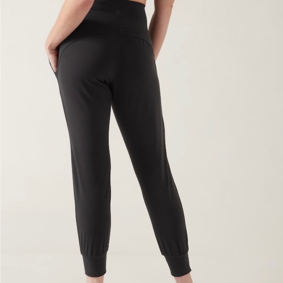 NWT-Athleta Black Salutation Jogger, Small - Picture 2 of 9